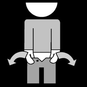 pants: open / trousers: open